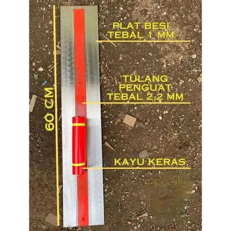 RASKAM PENGHALUS TEMBOK ACIAN PANJANG 60CM raskam tembok acian bangunan Besi Baja