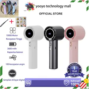 4200mAh High-speed kipas Mini Portable kipas angin 100 Gear Wind dapat dilipat Digital