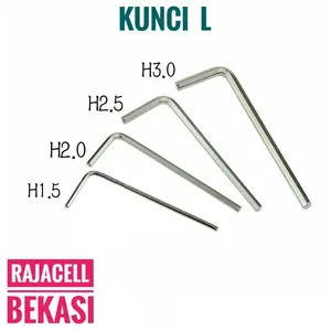 Kunci L Hexagon Wrench Hex Screw 1.5mm 2mm 2.5mm 3mm for 3D printer