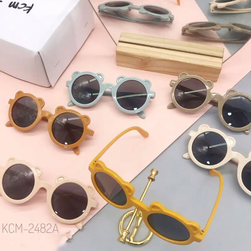 Kacamata Anak Fashion New Trend Bulat Bear Unisex / Sunglasses Anak-anak Style Korea 1