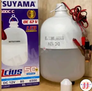 Bohlam Lampu Aki DC 12Volt  5 10 20 50Watt