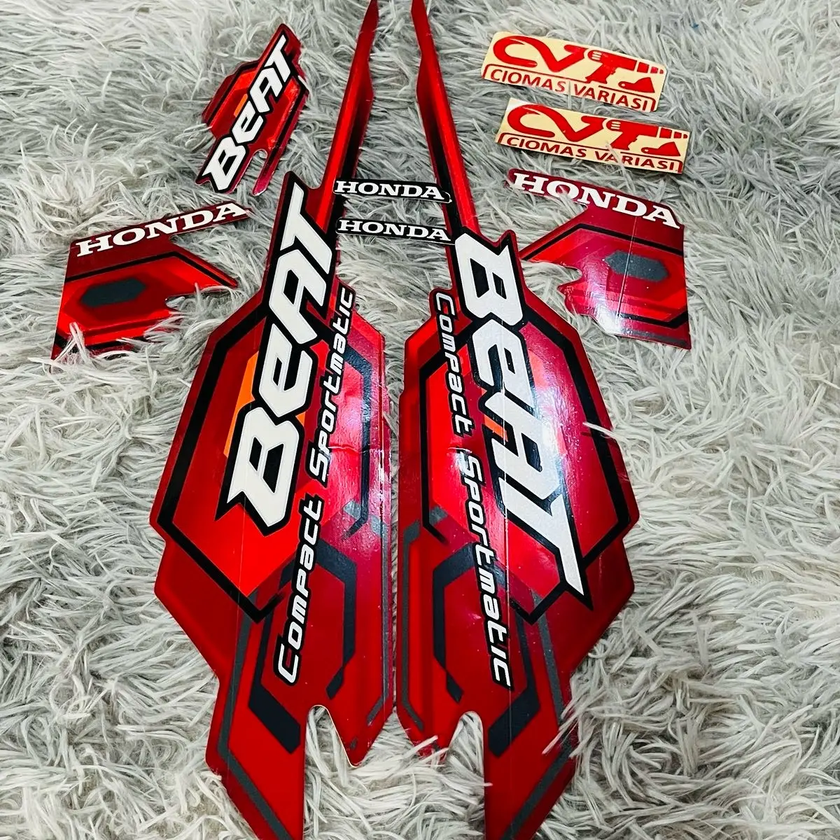 Stiker striping body motor beat karbu 2008 Motorcycle