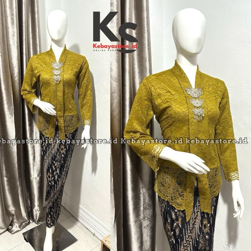 (Gratis Bross) Setelan kebaya modern kebaya kartini floy brokat- Kebaya Brokat - Kebaya brokat coklat mahogani - Baju kebaya terbaru trend 2025 - Kebaya Wisuda - Kebaya modern - Kebaya remaja bridesmaid seragaman