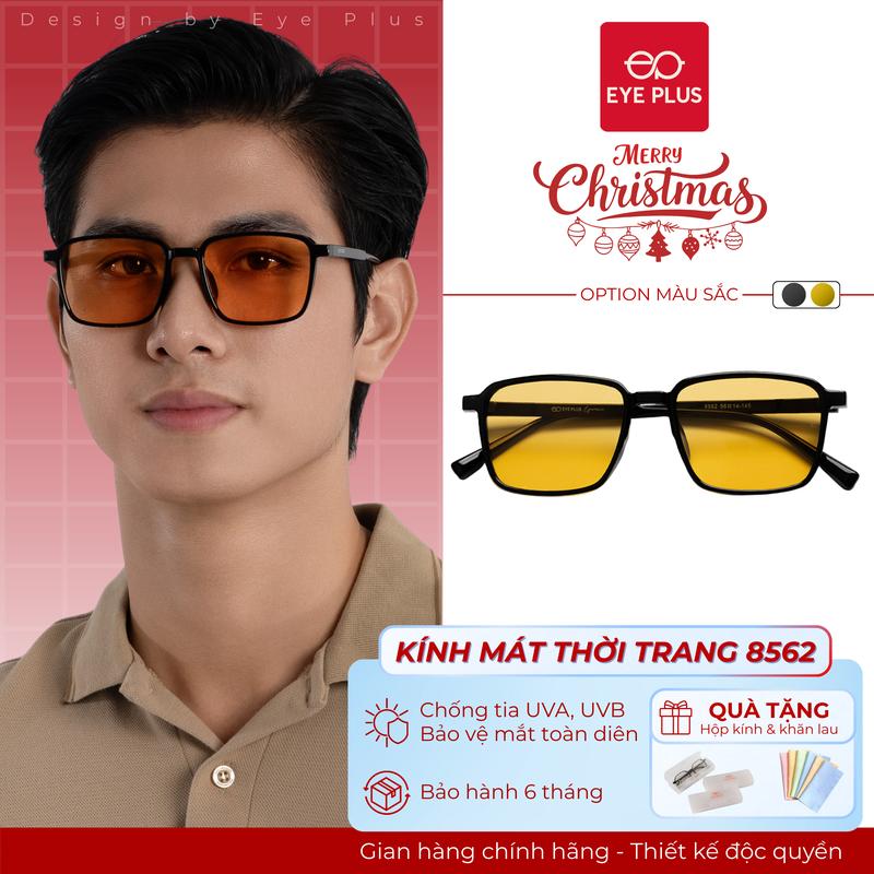 Kính Mát Đi Du Lịch Thời Trang Nam Nữ Eye Plus 8562 Gọng Kính Râm Nhựa TR90 Mềm Dẻo Mắt Kính Chống Lóa Polaroid và UV400 Kính Mắt Kiểu Dáng Thời Trang Phù Hợp Nhiều Dáng Mặt