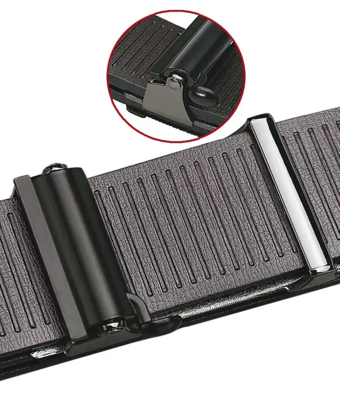 Thắt lưng nam da bò thật 2 lớp khóa hợp kim tự.động lịch lấm 5