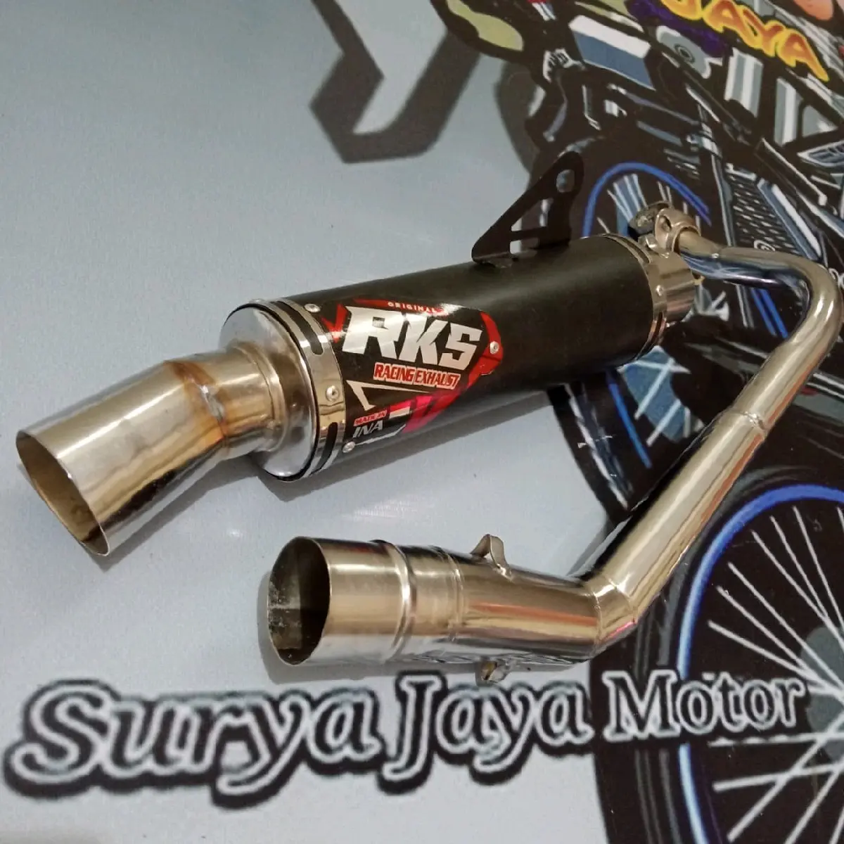 Knalpot Samlong Rks MIO(Sporty,smile,soul karbu,J,Gt,Soul gt,Mio z/s),Mio m3,Xride,gear,fino,Nouvo Motor Besi