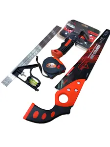 Gergaji Kayu 12 Inch Siap Pakai Paket Lengkap Gergaji Meteran Palu dan Waterpas