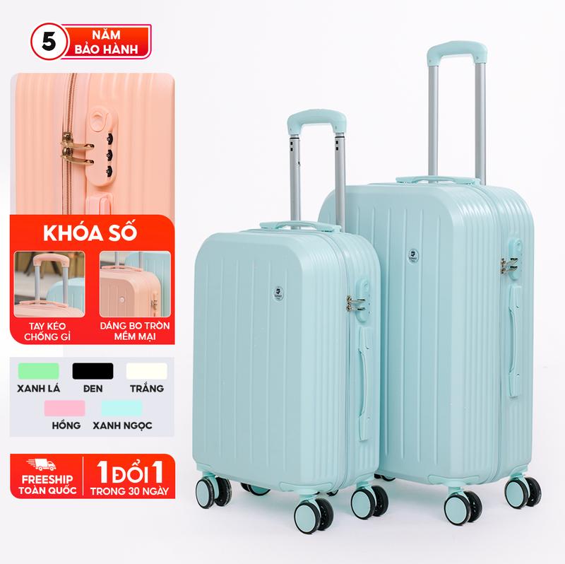 Vali Sunny - SV07 (20-24inch), Vali du lịch, Vali thời trang, Vali nhựa ABS+PC dẻo chống vỡ, bảo hành 5 năm