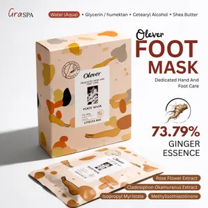 GraSPA-Olever Foot Mask Ginger Essence 73.79% – Masker Kaki Melembapkan & Menghaluskan