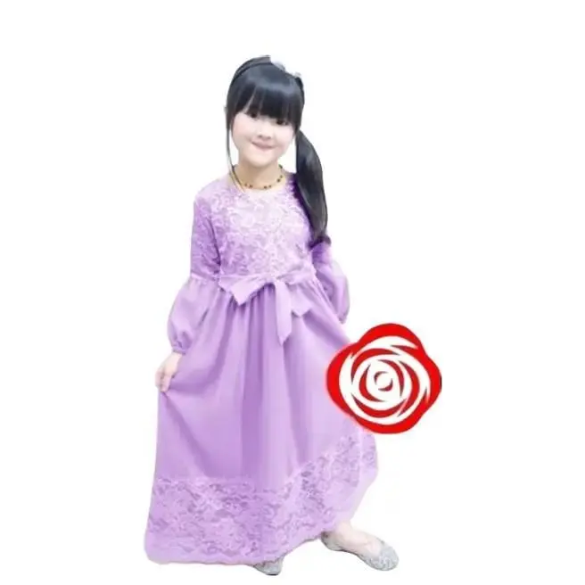 MAXI JOCELYN KID / 3-11 TAHUN / FASHION MUSLIM / PAKAIAN MUSLIM ANAK PEREMPUAN Dress Panjang Kombinasi Gamis Baju Pesta Wanita Gaun Remaja Kondangan Syari Lebaran Tanggung