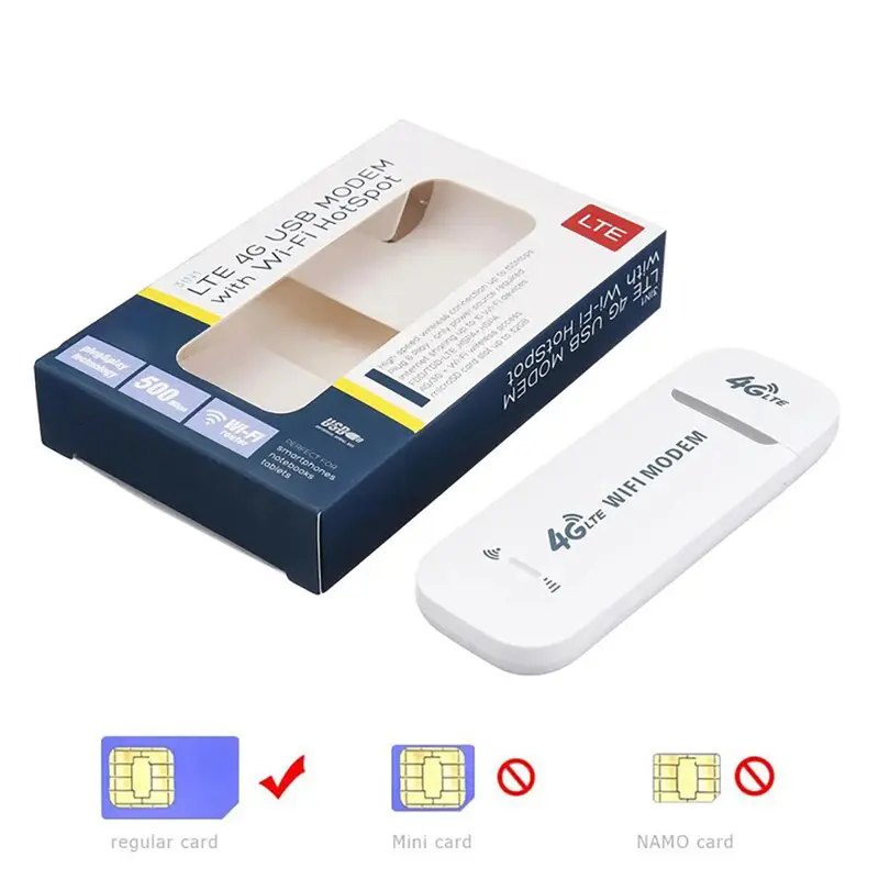 Modem WiFi USB 4G All Operator LTE SIM Card Dongle 500Mbps Modem MiFi Mobile WIFI support 10 devices 7