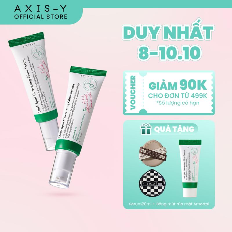 AXIS-Y Tinh Chất Dưỡng Sáng & Hỗ Trợ Làm Mờ Thâm Dark Spot Correcting Glow 5% Niacinamide Serum 50ml Hàn Quốc