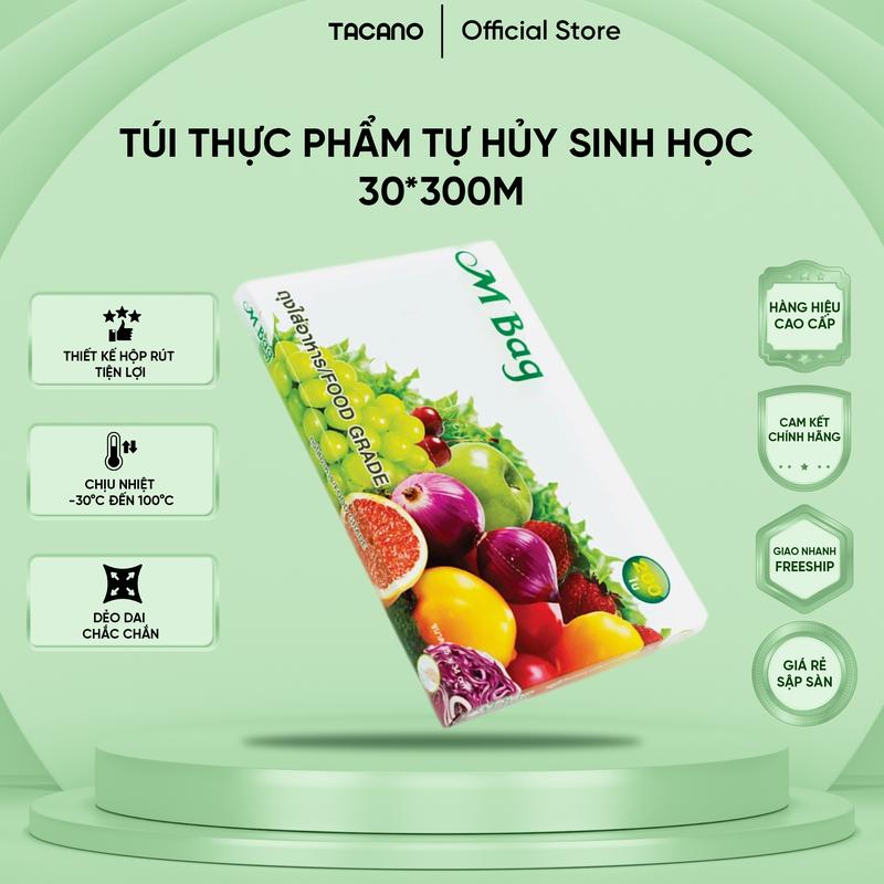 TÚI THỰC PHẨM TỰ HỦY SINH HỌC TOUCK CHEF 30CM x 300M