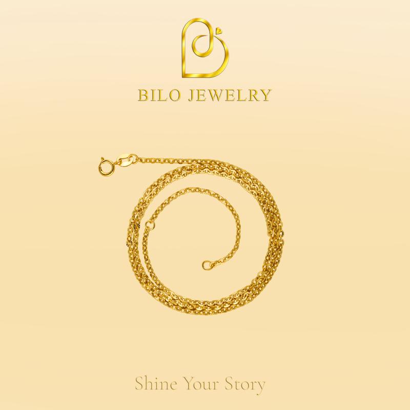  Phụ kiện dây chuyền móc xích khắc họa tiết Bilo Jewelry • Phụ kiện thời trang 