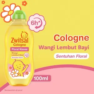 Zwitsal Cologne/Parfum Bayi Aroma Floral Kisses 100 ml Wangi Lembut Bayi Sentuhan Floral 6h
