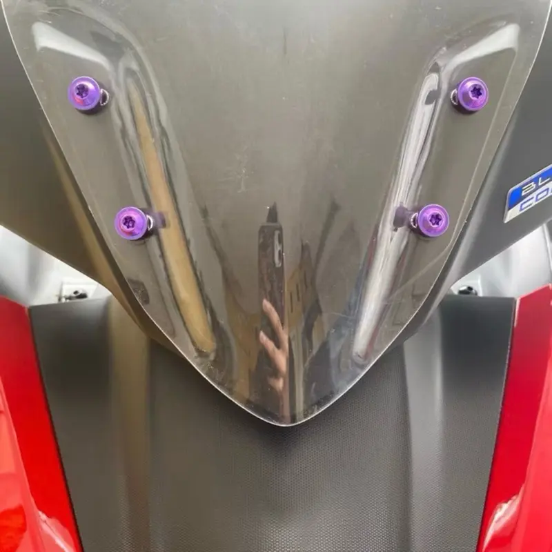 (SET 4PCS) BAUT TITANIUM VISOR NMAX AEROX ORIGINAL TITANIUM VIETNAM 2