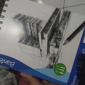 Bantex Sketch Book / Buku Gambar Sketsa Tebal 160gr Spiral + Tear Line A3 A4 A5 40 Lembar BK100X
