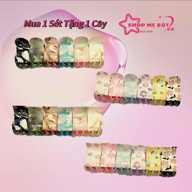 [Mua 1 Sét Tặng 1 Cây] Sỉ Sét 6 Cây Kẹp Tóc 5 Răng Honey Hottrend