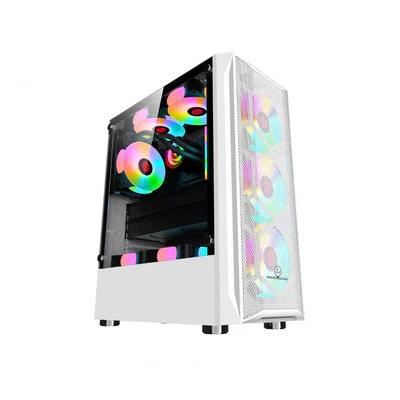 COOLMAN AURORA m-ATX + 3 RGB Fans Gaming PC Chasis - White - TikTok ...