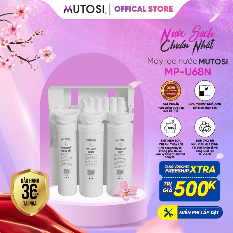 Máy Lọc Nước Tháo Lắp Nhanh Mutosi MP-U68N