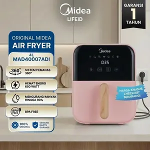【Promo Ramadan】Midea Air Fryer 650W Hemat Energi Kapasitas Besar 4L Menggoreng Sehat Tanpa Minyak Kontrol Layar LED Timer Aman GARANSI 1 TAHUN