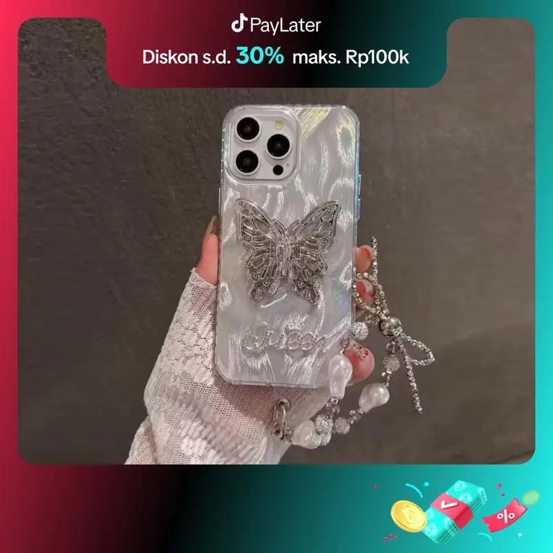 FYP GC176 Queen Butterfly Clarity Swirl Hologram Hardcase Casing Hp FOR REAL 2 XM RDM INF VI 0