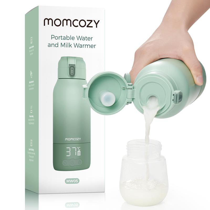  Momcozy Máy hâm sữa Cầm Tay cho du lịch Chế độ sưởi kép cho sữa mẹ và nước Máy hâm sữa Cầm Tay với làm nóng nhanh và thời lượng pin dài Dung tích lớn 17 ounce Đáp ứng mọi nhu cầu của bạn trong ngày 