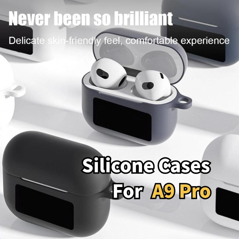  Ốp Silicon Mềm Chống Rơi Tai Nghe Bluetooth A9pro Áp Dụng Ốp Bảo Vệ TPU Thích Hợp Cho Màn Hình Cảm Ứng Bán Chạy Có dây đeo Và móc khóa Có Sẵn Trong Còn Hàng 