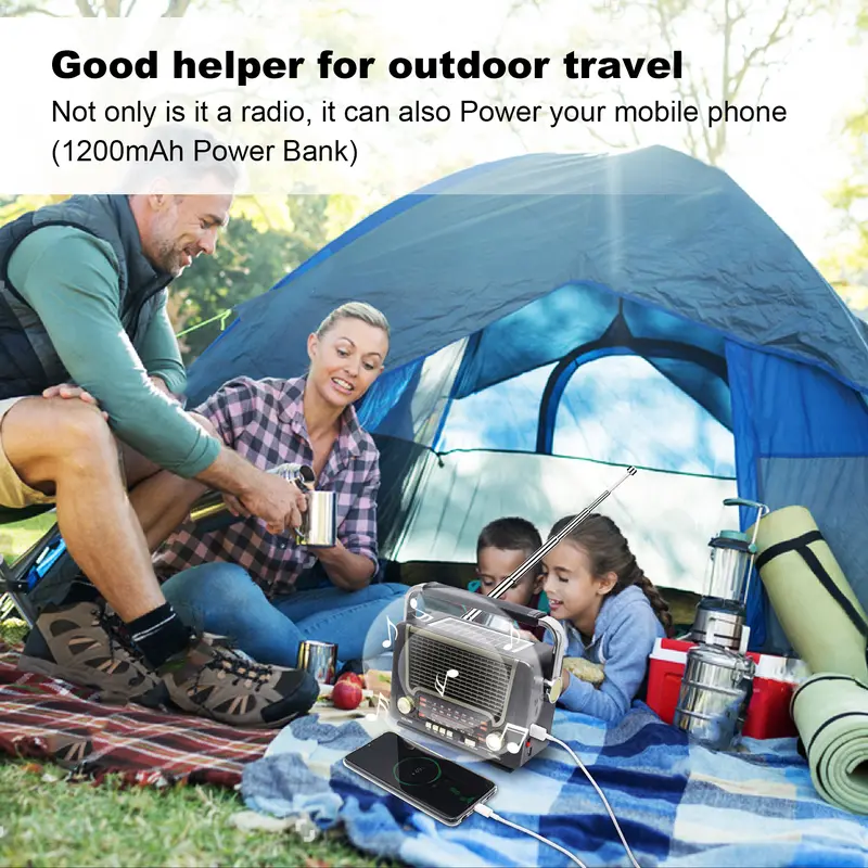 (COD) Merodith Radio Retro Portable 3-in-1 FM/AM/SW | Speaker Bluetooth & Power Bank USB/TF 527BTS - 100% Original! 3