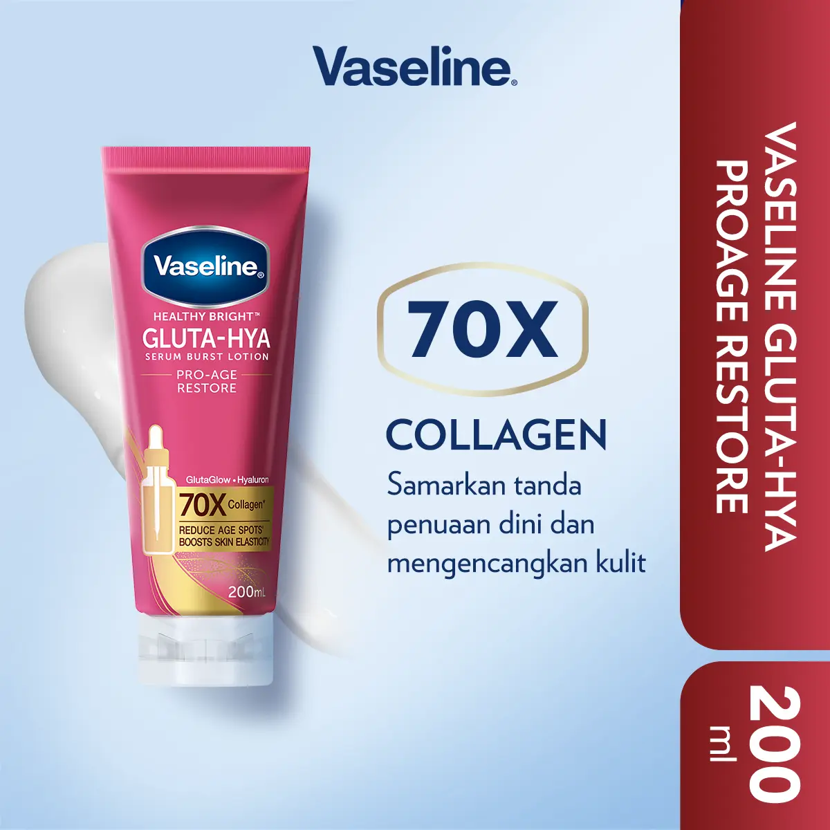 JENNIE'S PICK] VASELINE GLUTA-HYA PRO AGE RESTORE 70X COLLAGEN