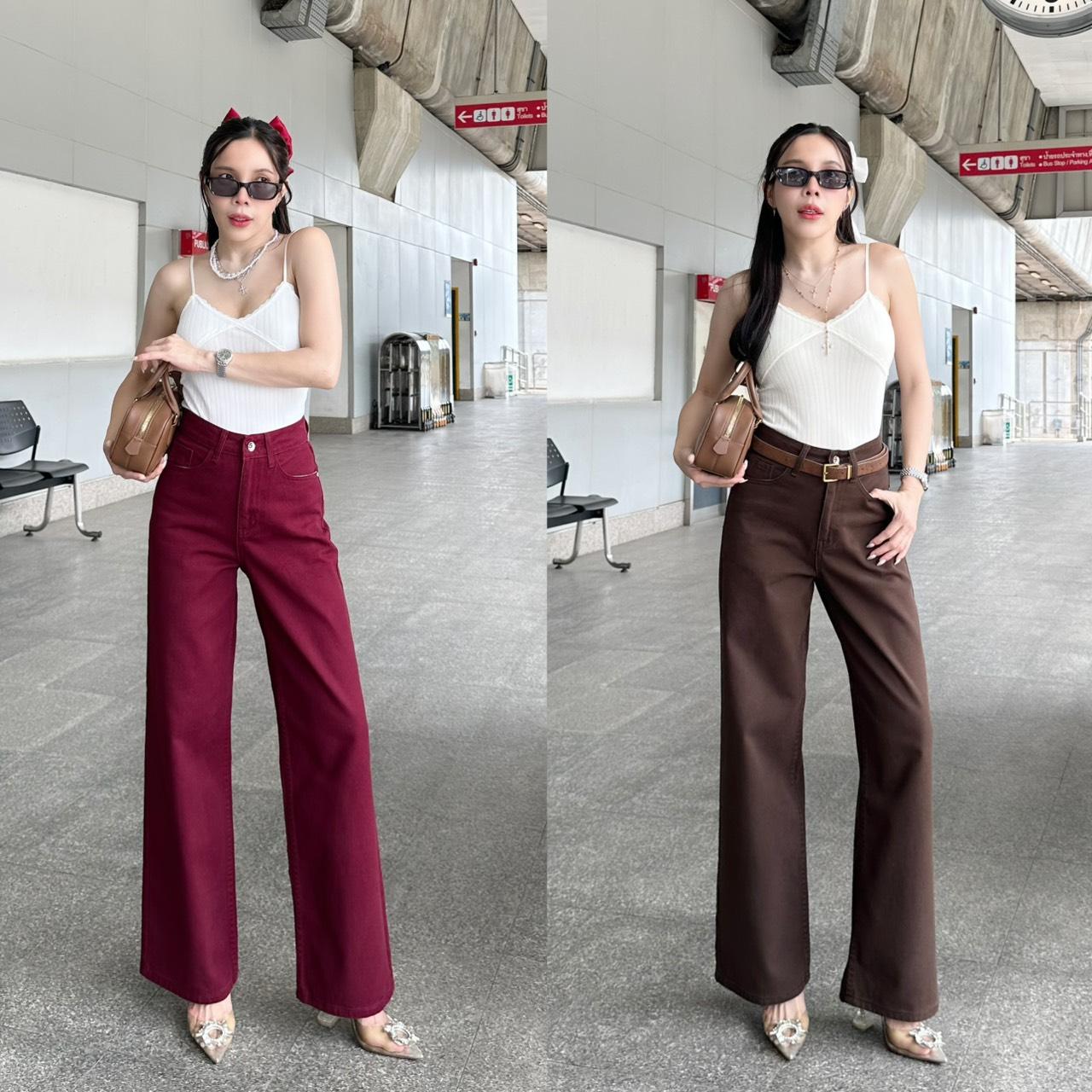 ยีนส์SARAN SR065 กางเกงยีนส์กระบอก