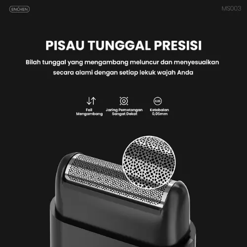 Coco Living x ENCHEN MS003 Alat Cukur Kumis Jenggot Portable Slim Alat Cukur Elektrik 3