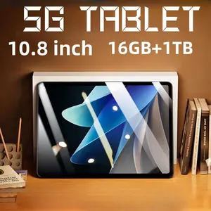 5G Tablet  HZ X95PRO MAX  10.8-Inch 16GBRAM+1TB ROM.12800MAH ULTRA -Large -Divisi Kapasitas, 32 juta Kamera Depan+58 juta Kamera Belakang, Belajar Tablet Kerja Tablet Bekerja .WIFI Type-c grey x95 white