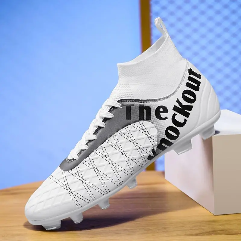 32-48 Hot Sale Soccer Shoes for Men Professional Outdoor Training Long Spike Futsal Shoes Football Shoes Non-slip Soccer Boots Couple Shoes Plus Size