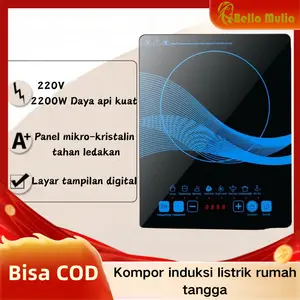 NEW Kompor Induksi LOW WATT 800-2200W + WATERPROOF! 8 Level & TIMER OTOMATIS - Hemat Listrik untuk Kos/Dapur Kecil, Aman untuk Anak