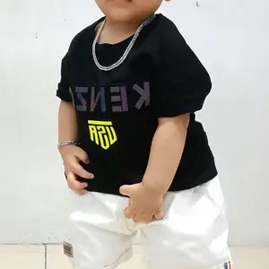 Set Kalung dan Gelang Rantai Titanium Anti Karat tidak pudar untuk Bay dan Anak-anak