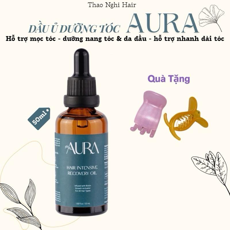 DẦU Ủ TÓC OIL AURA - Dưỡng tóc, hỗ trợ nang tóc chắc khoẻ, hỗ trợ mọc tóc ( Tặng kẹp tóc ) ( mua qua livestream ngày 10-11-12 tặng oil mini cho fullsize )