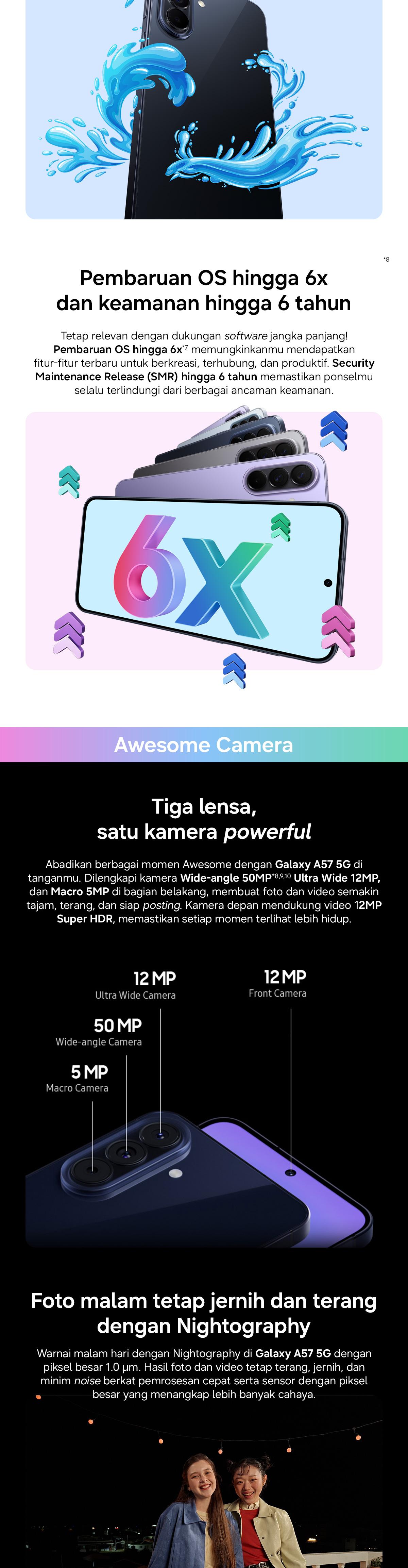 Samsung Galaxy A57 5G 12/256GB | Hp AI | IP68 | 5000 mAh Samsung Galaxy A57 5G 12/256GB | Hp AI | IP68 | 5000 mAh