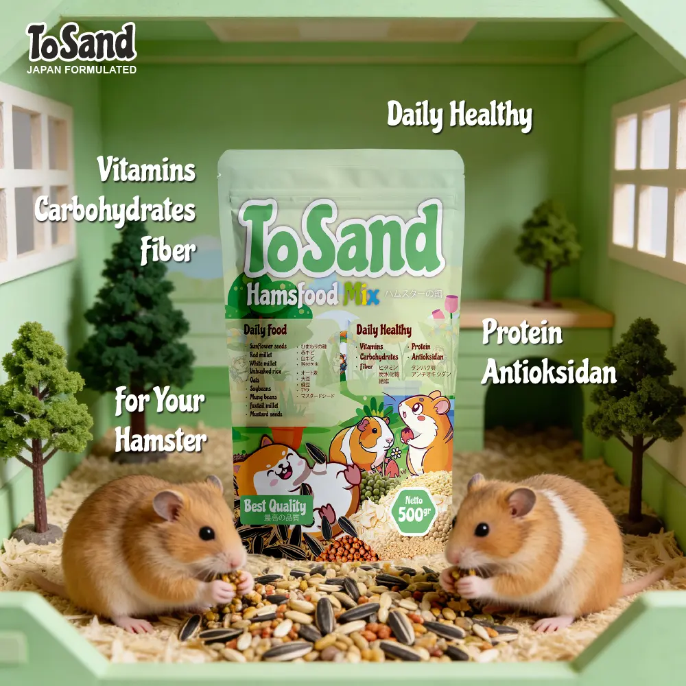 Makanan Hamster Hamsfood Mix Tosand 500gr Best Seller