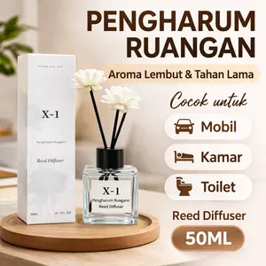 Pengharum Ruangan Reed Diffuser 50ML Aromatherapy Pewangi Kamar Mobil Toilet Aesthetic