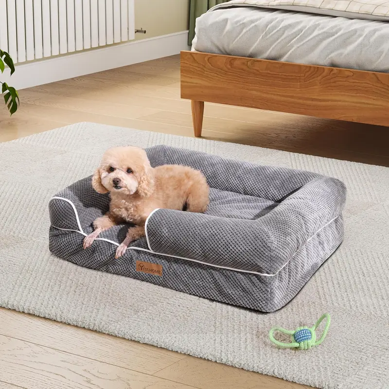 YITAHOME Dog Sofa Bed,Washable Orthopedic Dog Beds and Couch with Removable Zipper Cover, Puppy Beds for Small / Medium / Large Dogs 7