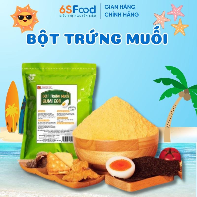 Bột trứng muối lắc Gumi Egg thơm ngon dùng làm kẹo Nougat, làm bánh Bông lan,... - 6SFOOD set nguyen