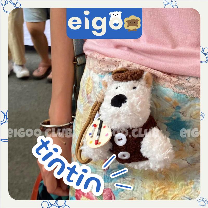 [EIGOO] Móc khoá, charm đeo túi tintin có gắn phụ kiện đáng yêu dễ thương 0