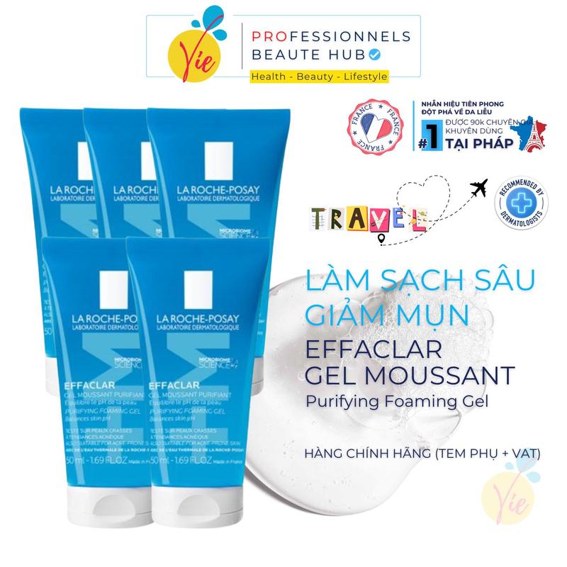 Sữa rửa mặt La Roche Posay Effaclar Foaming Gel M+ Cho Da Dầu, Da Nhạy Cảm -…