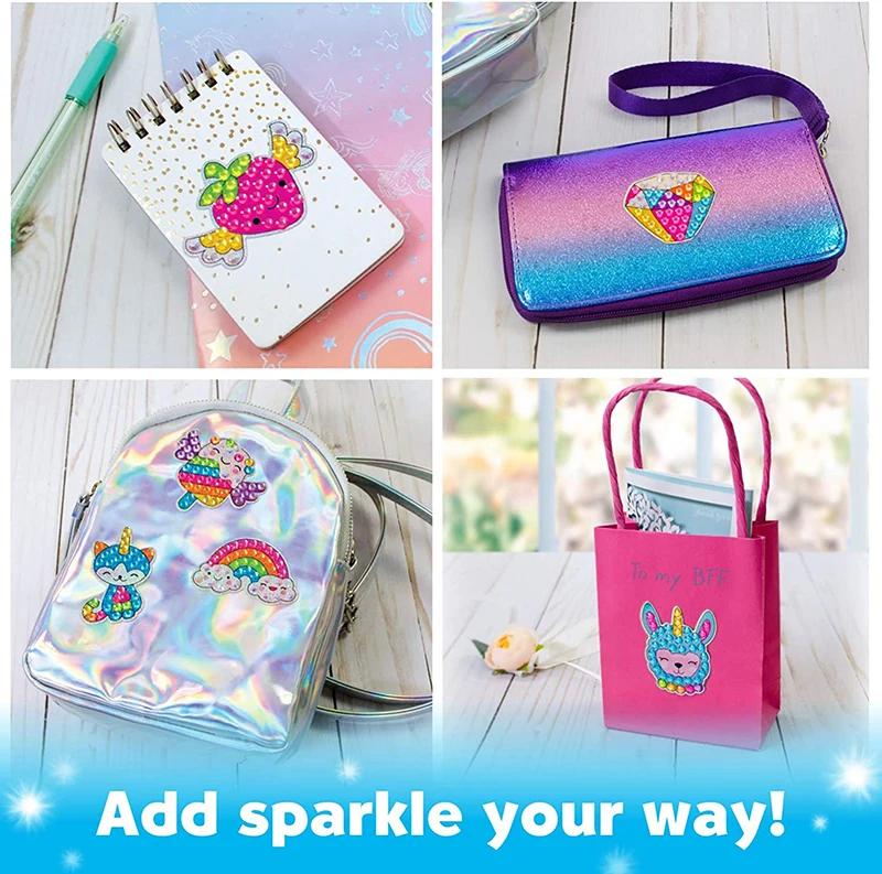 Product Introduction of 12 Create Big Gem Diamond Painting Sticker Kit Art Craft Girls Boys Unicorn Animal Sealife Magical Mosaic Dot Sticky Toys Gifts 13