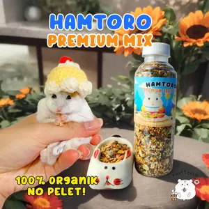 Premium Hamster Mix 200g Additional Salmon Oil BONUS popcorn  Makanan Hamster