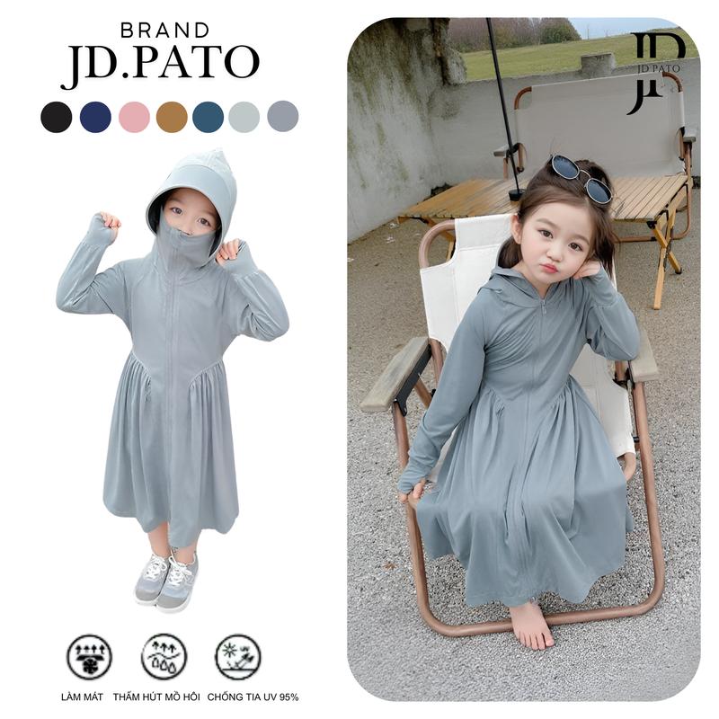 Áo Choàng Chống Nắng Toàn Thân PATO Cho Bé Chất Vải Thun Lạnh Cao Cấp Thoáng Mát Chống Tia UV
