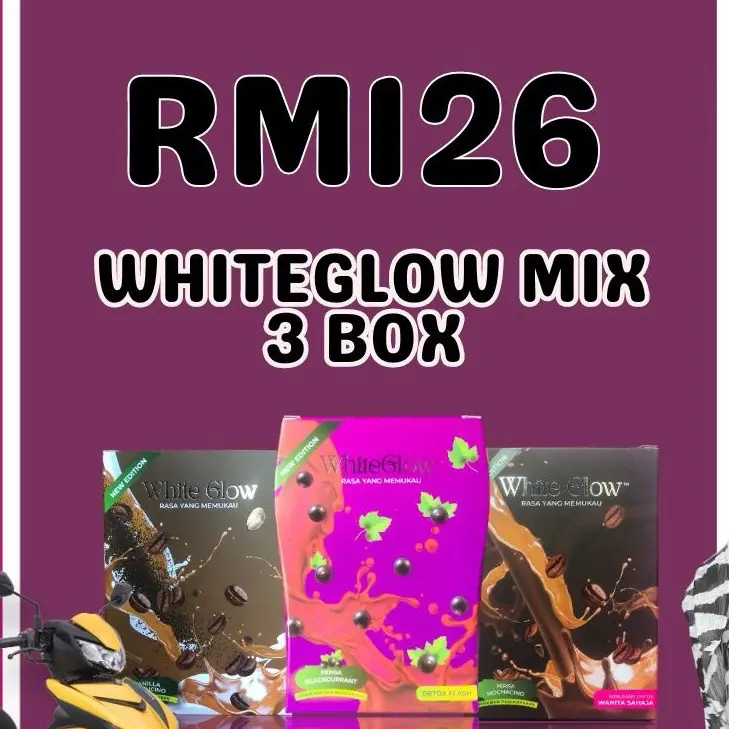 WHITEGLOW 3 BOX ( BOLEH MIX )