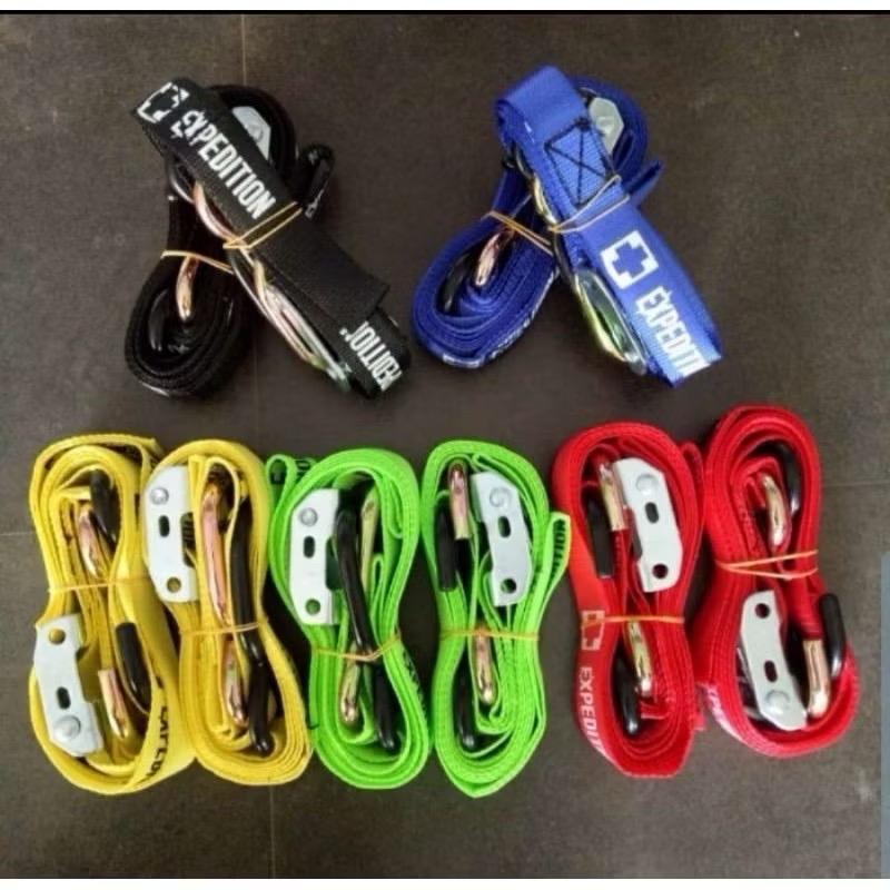 (1set isi 2pcs) EXPEDITION Tali Pengikat Tie Down Straps Motocross Trail Grasstrack Adventure expedition panjang 205cm Bisa Untuk Klx 150- Crf 150l - Wr155 Dll 3