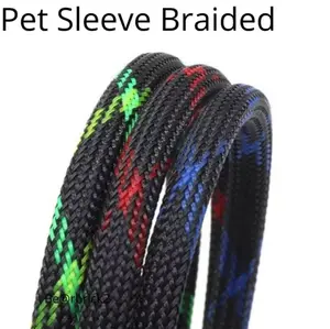 1 Meter Pet Sleeve Braided Bungkus Kabel Pembungkus kabel
